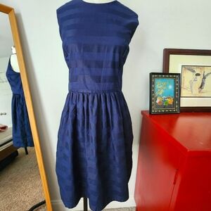 Navy Blue Women's Fit & Flare Mini Dress in size 6